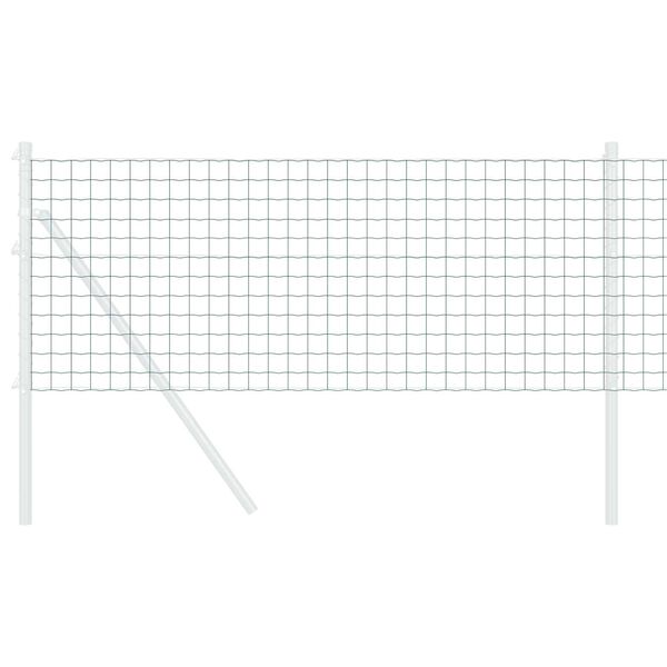 vidaXL Euroaita Vihreä 0,6 x 25 m PVC-pintainen rauta