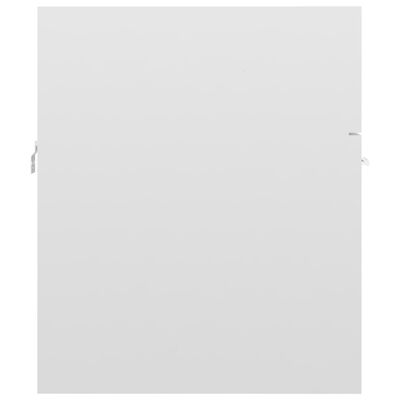 vidaXL Allaskaappi korkeakiilto valkoinen 41x38,5x46 cm lastulevy