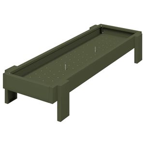 vidaXL Kananruokinta-astia Oliivivihre&auml; 80 x 28 x 13.5 cm