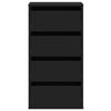 vidaXL Kulmalipasto musta 40x41x76 cm tekninen puu