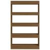 vidaXL Kirjahylly/tilanjakaja ruskea tammi 80x30x135 cm tekninen puu