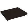 vidaXL Kylpyhuoneen ty&ouml;taso t.ruskea 60x60x(2-4)cm k&auml;sitelty t&auml;yspuu