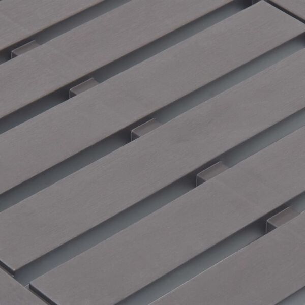 vidaXL Puutarhapöytä mokka 78x55x38 cm muovi