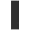 vidaXL Vaatekaappi musta 30x50x200 cm tekninen puu