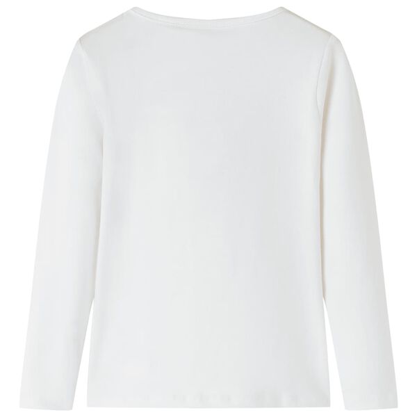 Lasten pitk&auml;hihainen T-paita ecru 104