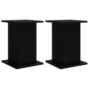 vidaXL Kasviteline 2 kpl Musta 30,5 x 30 x 43 cm Tekninen puu