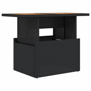 vidaXL Puutarhap&ouml;yt&auml; musta 100x55x73 cm polyrottinki ja akasiapuu