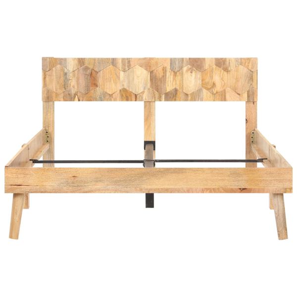 vidaXL Sängynrunko täysi mangopuu 120x200 cm