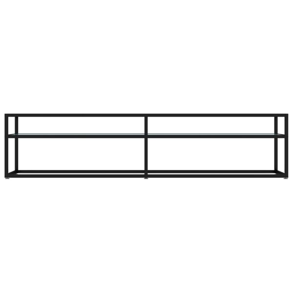 vidaXL TV-taso valkoinen marmori 180x40x40,5 cm karkaistu lasi