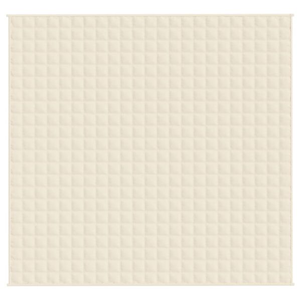 vidaXL Painopeitto vaalea kerma 220x240 cm 11 kg kangas