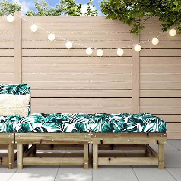 vidaXL Ulkorahit tyynyillä 2 kpl kyllästetty mänty