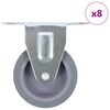 vidaXL Rullapyörät kiinteät 8 kpl 75 mm