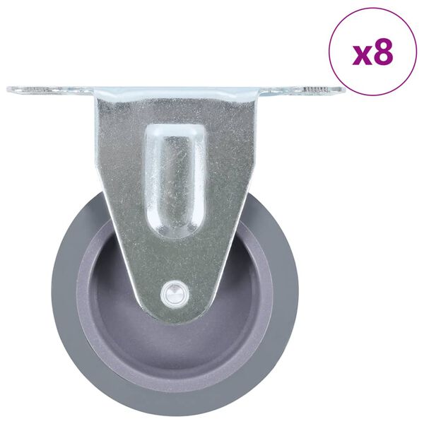 vidaXL Rullapyörät kiinteät 8 kpl 75 mm