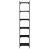 vidaXL Kirjahylly 6 kerrosta musta 40x30x188 cm tekninen puu