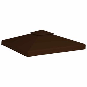 vidaXL Huvimajan katto 2 kerrosta 310 g / m&sup2; 3x3 m ruskea