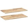 vidaXL Kelluvat hyllyt 2 kpl 80x40x2 cm k&auml;sittelem&auml;t&ouml;n massiivipuu akaasia
