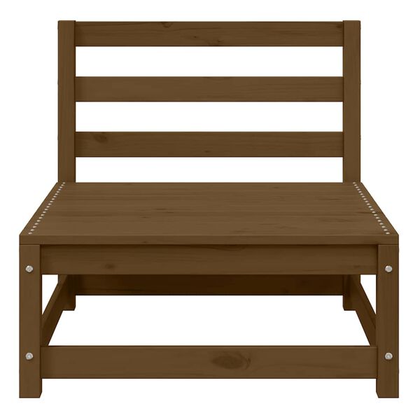 vidaXL Puutarhasohvan keskiosa kermanväriset tyynyt täysi mänty