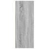 vidaXL Kirjahylly harmaa Sonoma 40x30x77 cm tekninen puu
