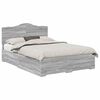 vidaXL S&auml;ngyn runko p&auml;&auml;tyll&auml; Harmaa Sonoma 5FT King Size Tekninen puu