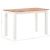 vidaXL Ruokap&ouml;yt&auml; 120x60x74 cm t&auml;ysi tammi