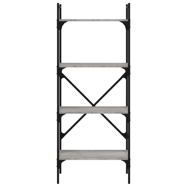 vidaXL Kirjahylly 4 kerrosta harm Sonoma 56x31,5x138,5 cm tekninen puu