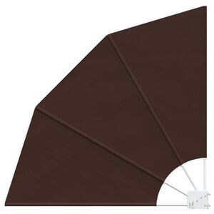 vidaXL Parvekkeen yksityisyyden suoja 210 x 210 cm Polyesteri Ruskea