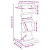 vidaXL Lehtiteline hyllyll&auml; Vanha puu 68 x 40 x 123.5 cm Tekninen puu