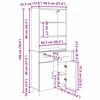 vidaXL Korkea kaappi Vanha puu 69,5 x 34 x 180 cm Tekninen puu