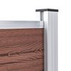 vidaXL Puutarha-aita WPC 699x106 cm ruskea
