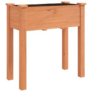 vidaXL Kukkalaatikko vuorauksella ruskea 71x37x76 cm t&auml;ysi kuusi