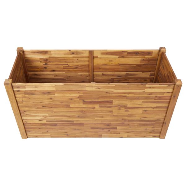 vidaXL Puutarhan korotettu kukkalaatikko 160x60x84cm täysi akaasiapuu