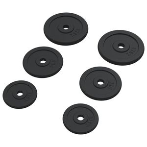 vidaXL Levypainot 6 kpl 30 kg valurauta