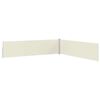 vidaXL Sis&auml;&auml;nvedett&auml;v&auml; terassin sivumarkiisi 170x1200 cm kerma