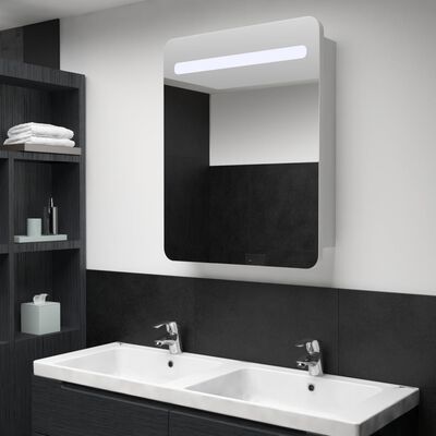 vidaXL LED kylpyhuoneen peilikaappi 60x11x80 cm
