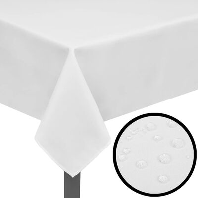 5 pöytäliinaa Valkoinen 190 x 130 cm