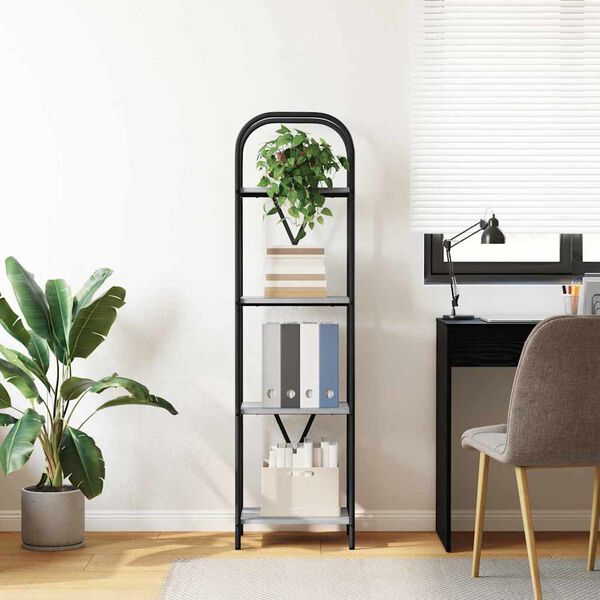 vidaXL Kirjahylly Harmaa Sonoma 40 x 30 x 146 cm Tekninen puu