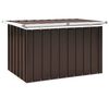 vidaXL Puutarhan s&auml;ilytyslaatikko ruskea 109x67x65 cm