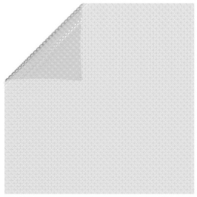 vidaXL Kelluva uima-altaan PE-aurinkoenergiakalvo 732x366 cm harmaa