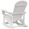 vidaXL Adirondack keinutuoli Valkoinen 92 x 73,5 x 92 cm HDPE