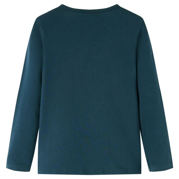 Lasten pitk&auml;hihainen T-paita tummanvihre&auml; 116