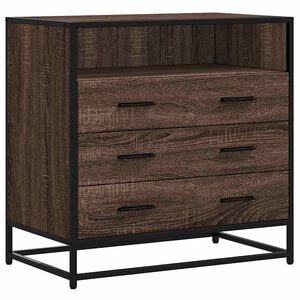 vidaXL Laatikosto ruskea tammi 70x41x70 cm tekninen puu