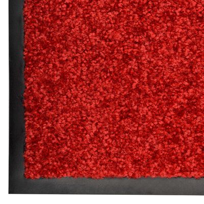 vidaXL Ovimatto pestävä punainen 90x150 cm
