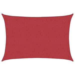 vidaXL Aurinkopurje 160 g/m&sup2; punainen 2,5x3,5 m HDPE