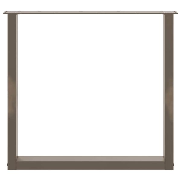 vidaXL Ruokap&ouml;yd&auml;n jalat U-muotoiset 2 kpl Luonnonv&auml;rinen ter&auml;s 80x(72-73) cm Ter&auml;s