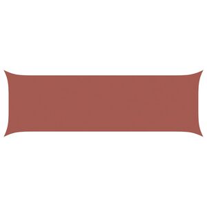 vidaXL Aurinkosuojapurje Terrakotta 6 x 2 m 100% polyesteri Oxford