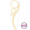 vidaXL Pallonmuotoiset valokaapelit 12 kpl l&auml;mmin valk 111,5x35x4,5 cm