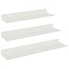 vidaXL Kelluva hylly 3 pcs Valkoinen 40 x 9 x 2,5 cm Ter&auml;s