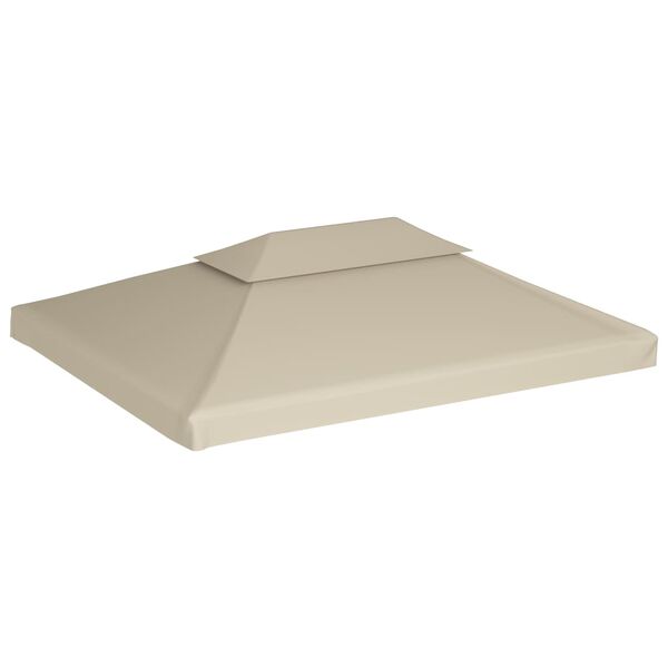 vidaXL Huvimajan vaihtokatto 310 g/m&sup2; Beige 3 x 4 m