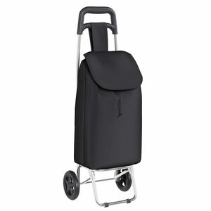 vidaXL Ostoskori Musta 35 x 28 x 92 cm Oxford-kangas
