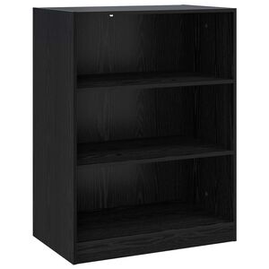 vidaXL Vaatekaappi Musta tammi 77 x 48 x 102 cm Tekninen puu